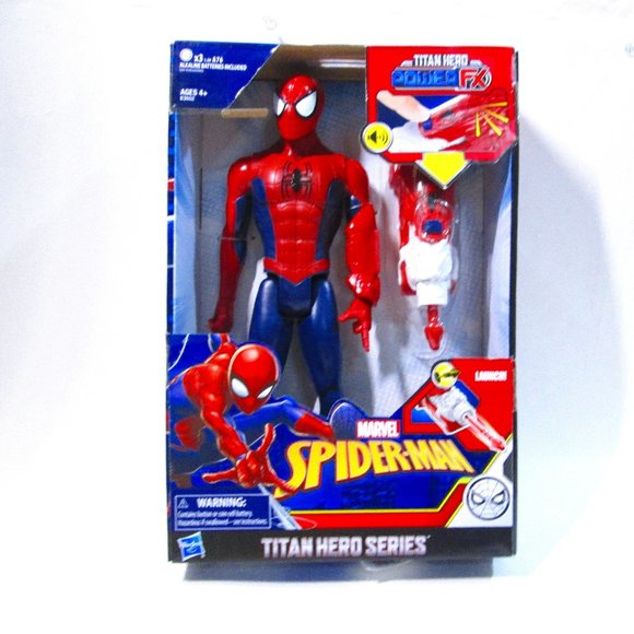 Titan Power FX Marvel SPIDER-MAN  12" Action Figure +  LAUNCHER - Picture 1 of 1